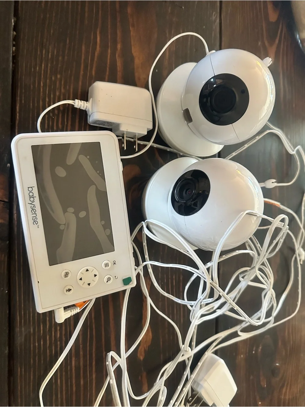 BabySense White Baby Monitor with Dual Cameras